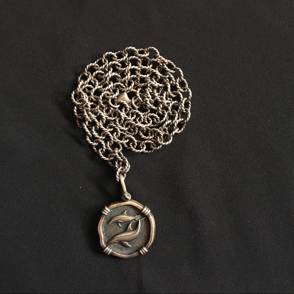 .925 Silver Guy Harvey Bottlenose Dolphin Chain